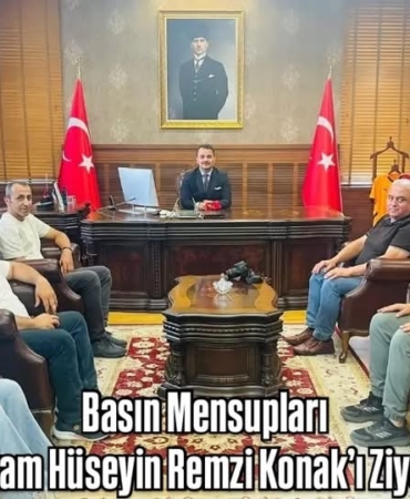Basın Mensupları Kaymakam Hüseyin Remzi Konak’ı Ziyaret Etti