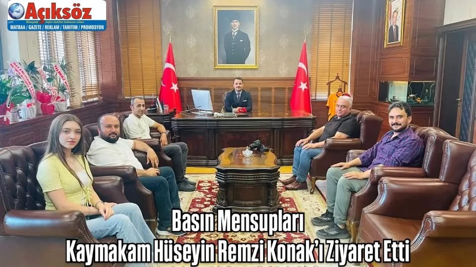 Basın Mensupları Kaymakam Hüseyin Remzi Konak’ı Ziyaret Etti