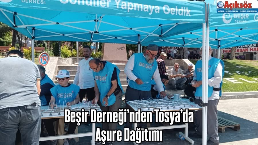 Beşir Derneği’nden Tosya’da Aşure Dağıtımı