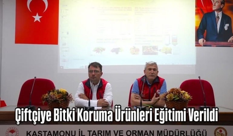 Çiftçiye Bitki Koruma Ürünleri Eğitimi Verildi