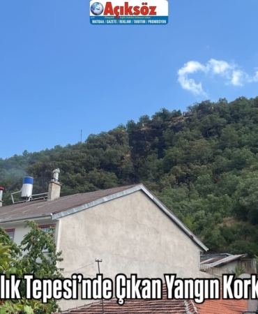 Hıdırlık Tepesi’nde Çıkan Yangın Korkuttu