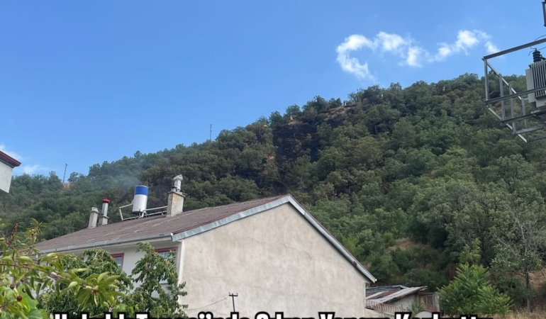 Hıdırlık Tepesi’nde Çıkan Yangın Korkuttu