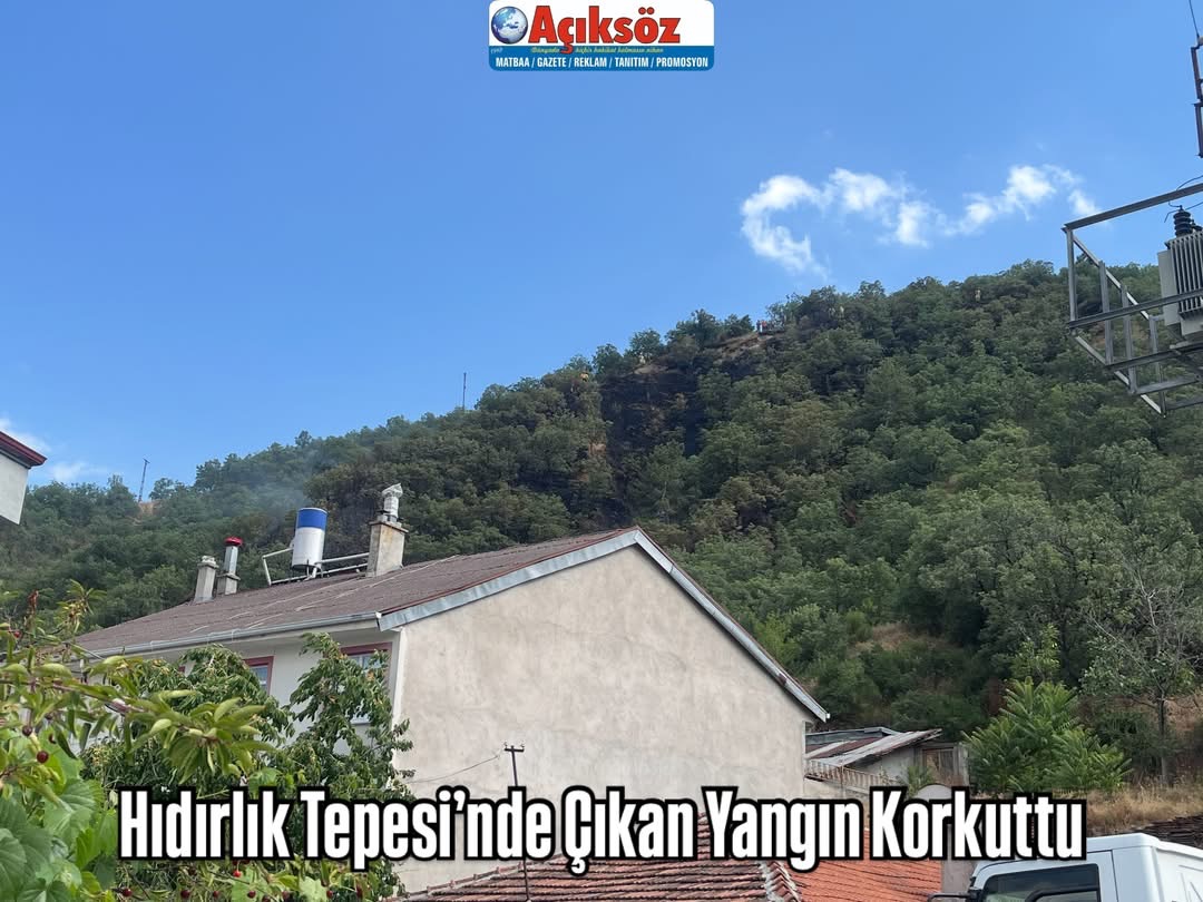 Hıdırlık Tepesi’nde Çıkan Yangın Korkuttu