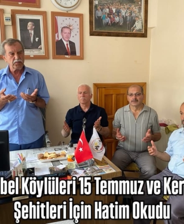 İncebel Köylüleri 15 Temmuz ve Kerbala Şehitleri İçin Hatim Okudu