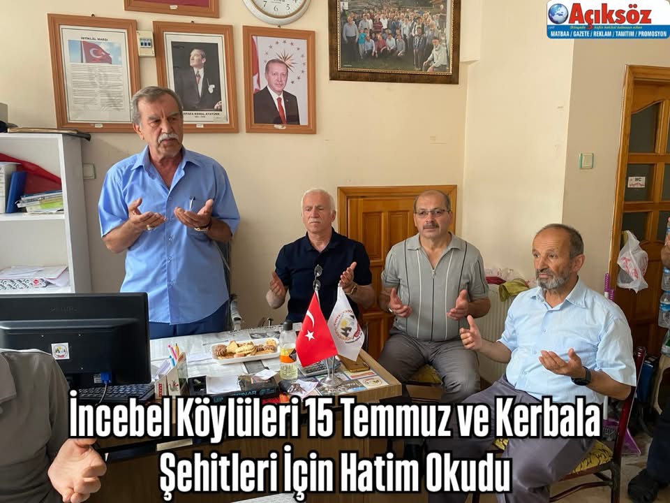 İncebel Köylüleri 15 Temmuz ve Kerbala Şehitleri İçin Hatim Okudu