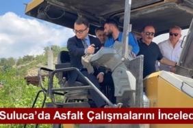 Kaymakam Hüseyin Remzi Konak, Suluca’da Asfalt Çalışmalarını İnceledi