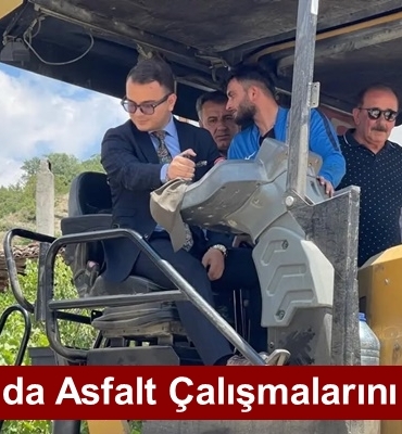 Kaymakam Hüseyin Remzi Konak, Suluca’da Asfalt Çalışmalarını İnceledi