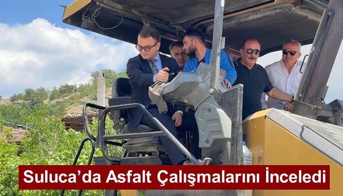 Kaymakam Hüseyin Remzi Konak, Suluca’da Asfalt Çalışmalarını İnceledi