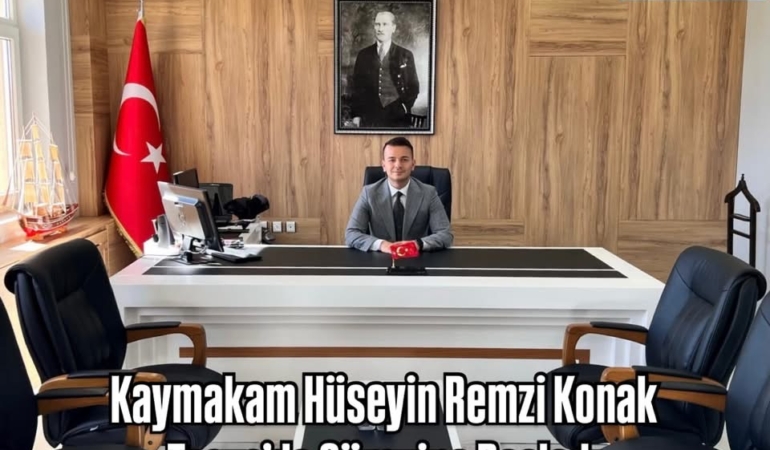 Kaymakam Hüseyin Remzi Konak Tosya’da Görevine Başladı
