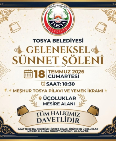 Tosya Belediyesi Sünnet Şöleni Cumartesi Günü