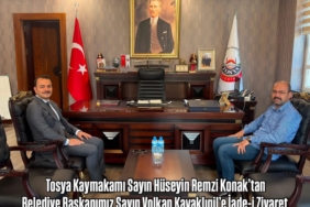 Tosya Kaymakam Hüseyin Remzi Konak’tan Belediye Başkanı Volkan Kavaklıgil’e İade-i Ziyaret