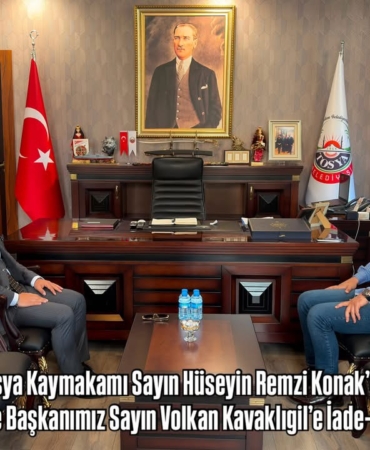 Tosya Kaymakam Hüseyin Remzi Konak’tan Belediye Başkanı Volkan Kavaklıgil’e İade-i Ziyaret
