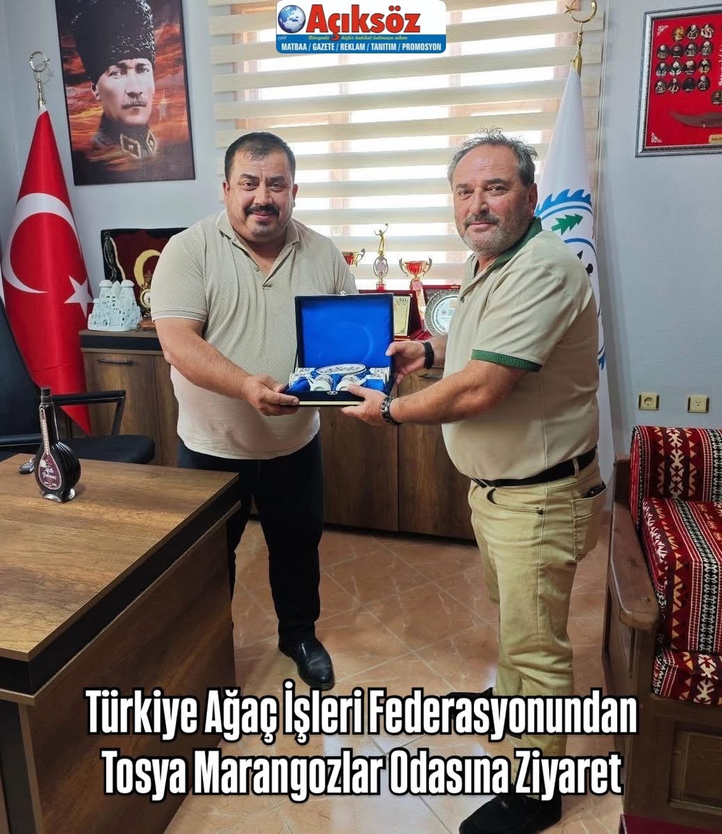Türkiye Ağaç İşleri Federasyonundan Tosya Marangozlar Odasına Ziyaret