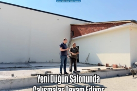 Yeni Düğün Salonunda Çalışmalar Devam Ediyor
