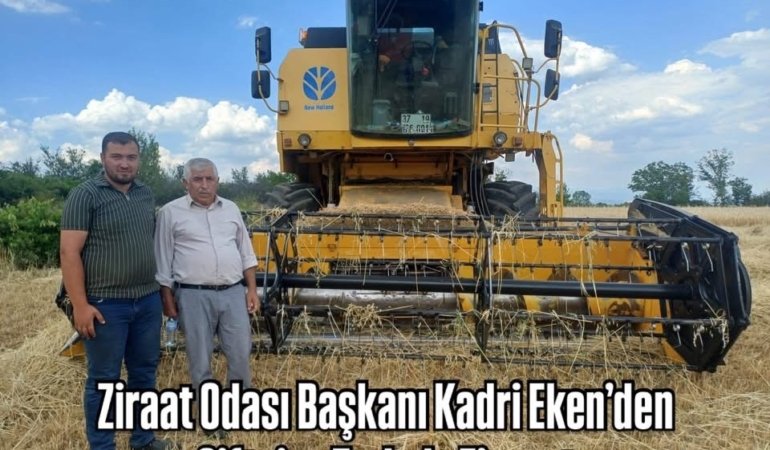 Ziraat Odası Başkanı Kadri Eken’den  Çiftçiye Tarlada Ziyaret
