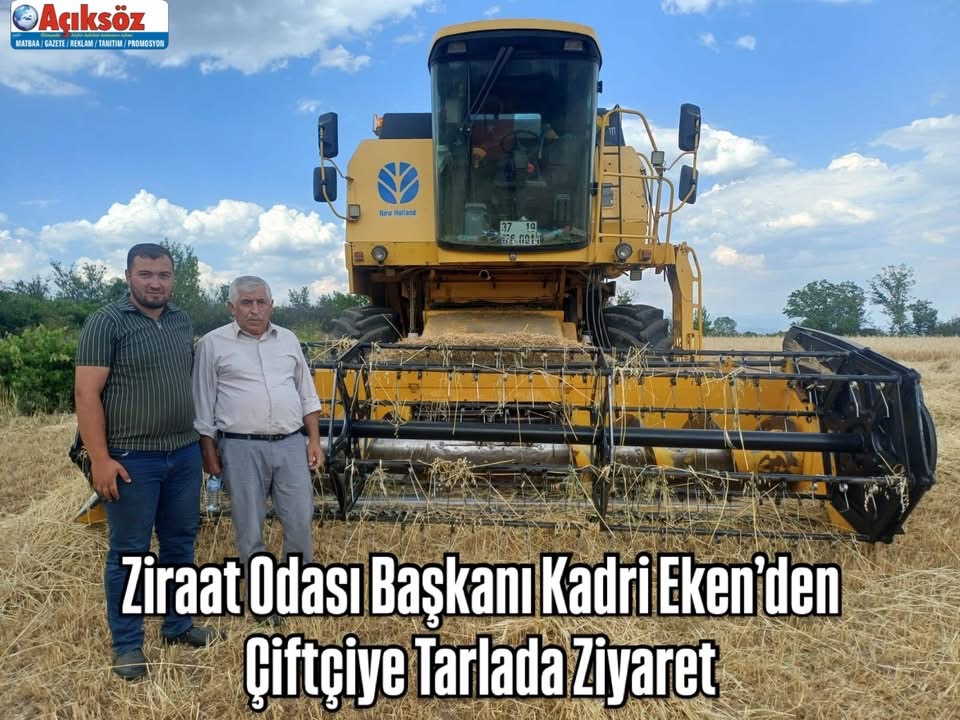 Ziraat Odası Başkanı Kadri Eken’den  Çiftçiye Tarlada Ziyaret