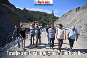 Tosya Çukurhan Göleti’nde Çalışmalar Yerinde İnceledi