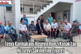 Tosya Kaymakamı Hüseyin Remzi Konak’tan Huzurevi Sakinlerine Ziyaret