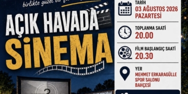 Tosya’da Açık Hava Sinema Etkinliği Düzenleniyor