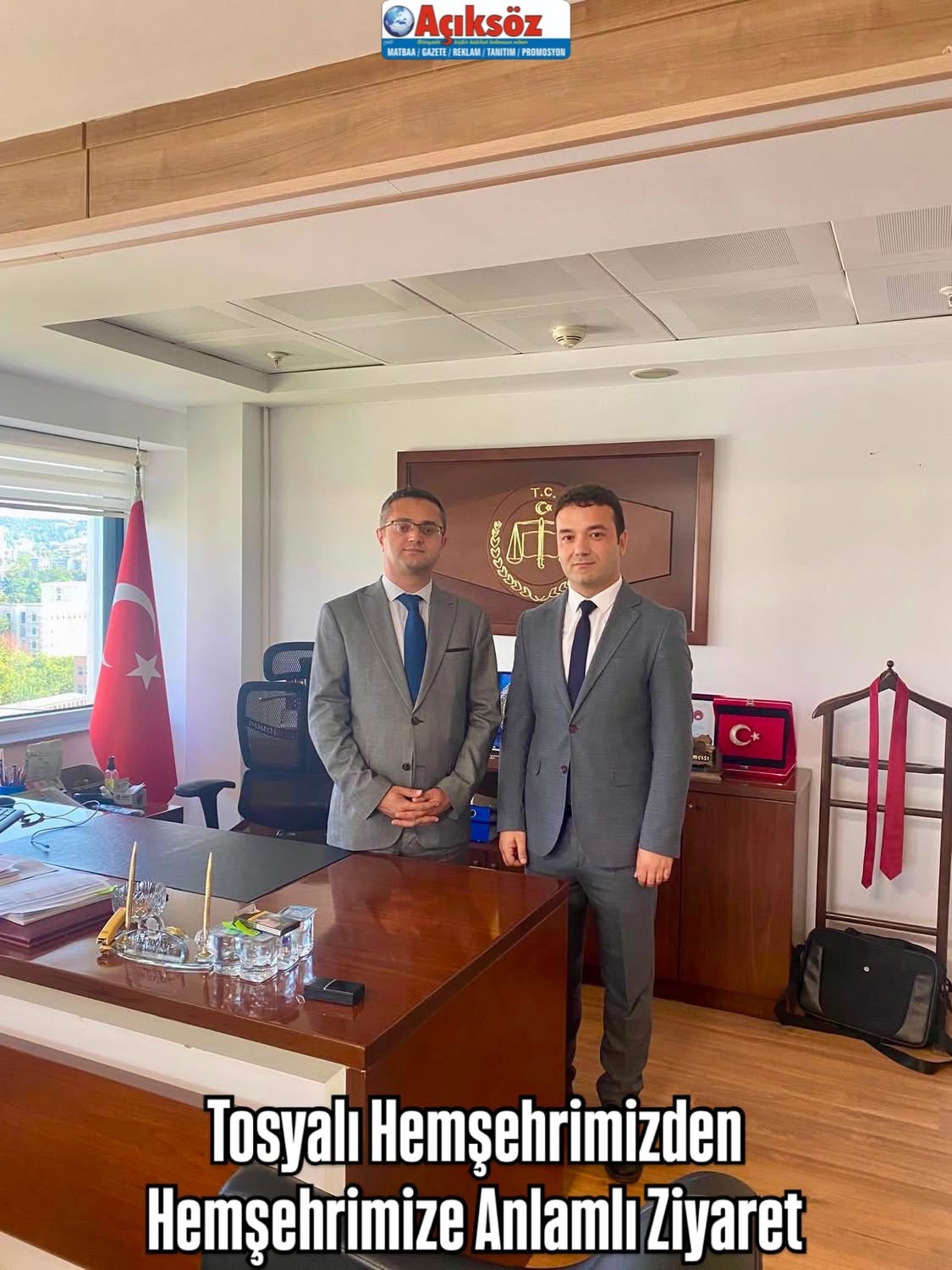 Tosyalı Hemşehrimizden Hemşehrimize Anlamlı Ziyaret