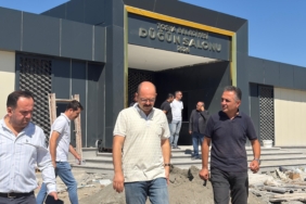 Başkan Kavaklıgil, Düğün Salonu İnşaatında İncelemelerde bulundu