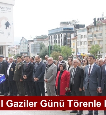 Tosya’da 19 Eylül Gaziler Günü Törenle Kutlandı