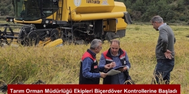 Tarım Orman Müdürlüğü Ekipleri Biçerdöver Kontrollerine Başladı